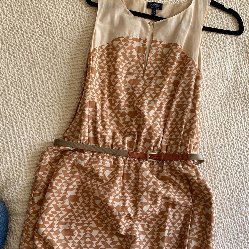 Armani Jeans Elegant Maxi Cream Dress